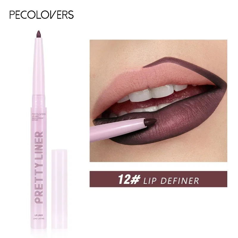 Purple Lip Line Pen Waterproof Pollution Proof Durable Will Not Drop Qme 12