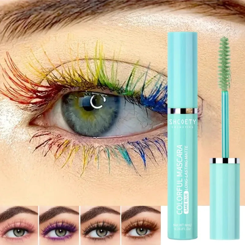 6-color Mascara Waterproof Non-smudged Slender Thick Curly Christmas Qme