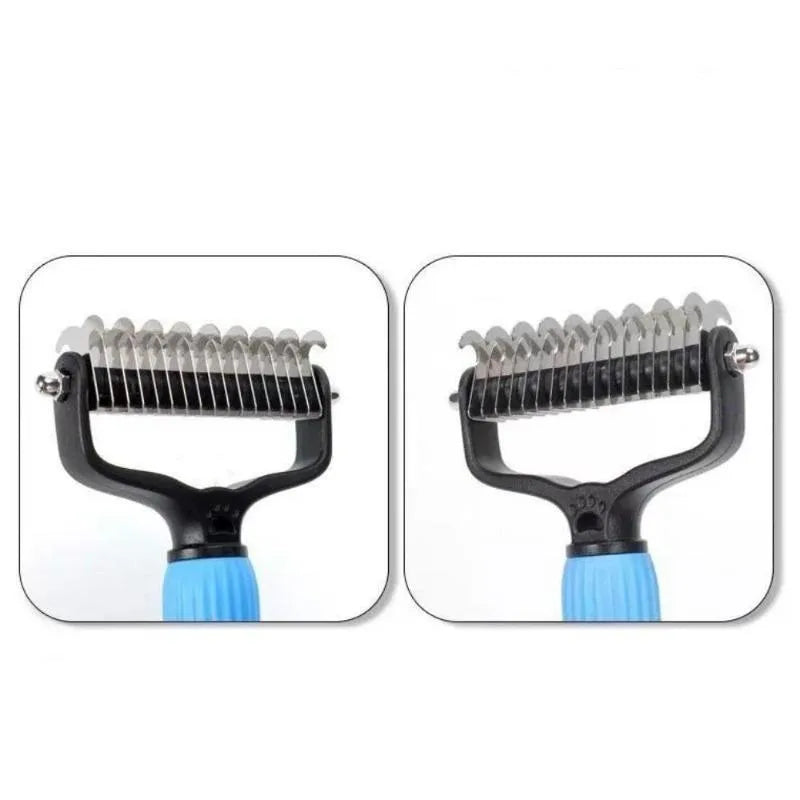 Professional Universal Double Sided Stainless Steel Pet Detangling Qme
