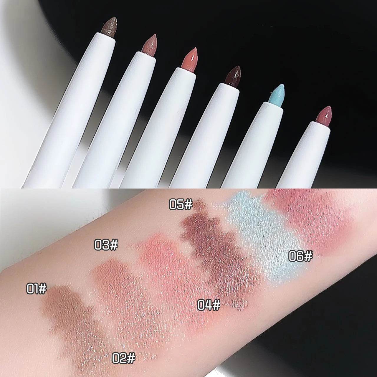 Silky Eye Liner Pencil Lying Silkworm Shadow Pen Natural Matte Green Pink Eyeliner Gel Easy To Color Waterproof Eye Make Up Tool Qme