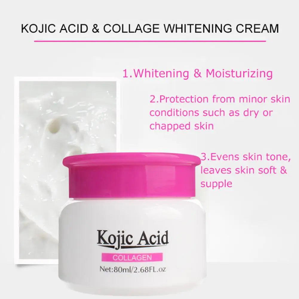 Collagen Kojic Acid Cream Facial Serum Moisturizing Nourish Damaged Qme