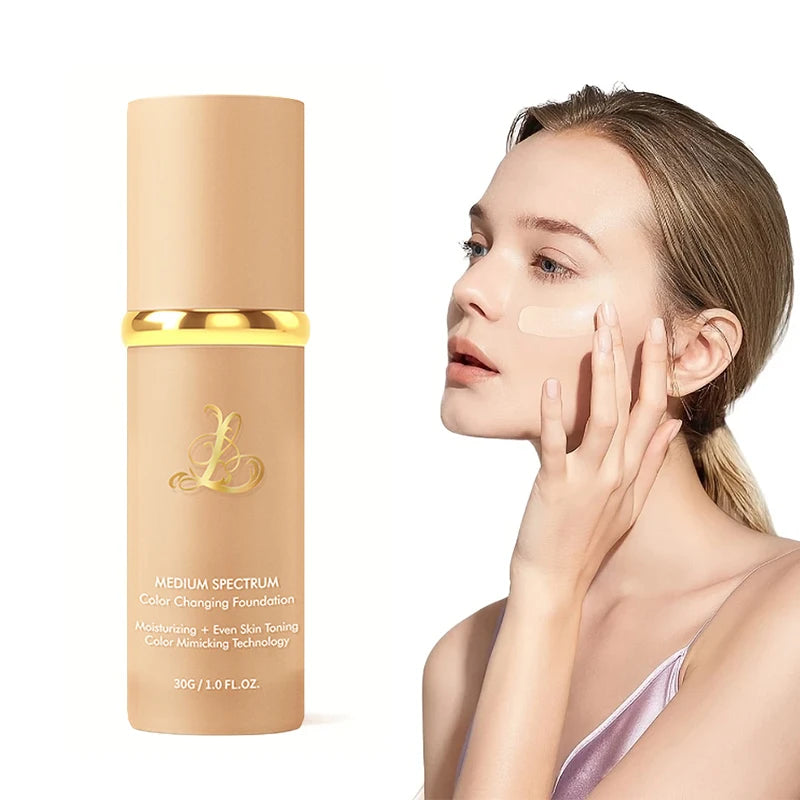 Four-in-one Color-changing Liquid Foundation SPF50+ Longwearing No Qme