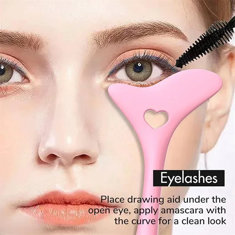 Multi-functional Eyeliner Stencil Wing Tips Silicone Aid Drawing Qme