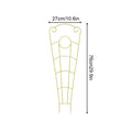 Climbing Plant Trellis 73cm Metal Rustproof Garden Support Indoor Trellis for Potted Plants for Monstera Flower Vine Planter Qme Green CN