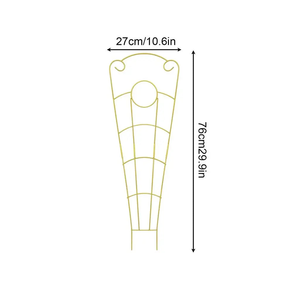 Climbing Plant Trellis 73cm Metal Rustproof Garden Support Indoor Trellis for Potted Plants for Monstera Flower Vine Planter Qme Green CN