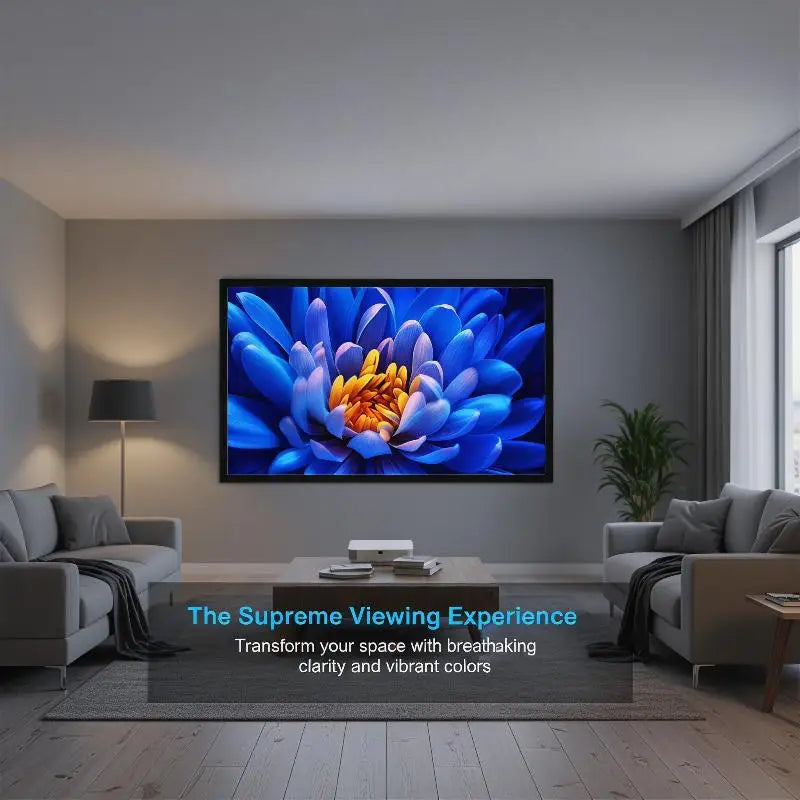 Portable Anti-light Projector Screen Easy Use Multiple Sizes Qme