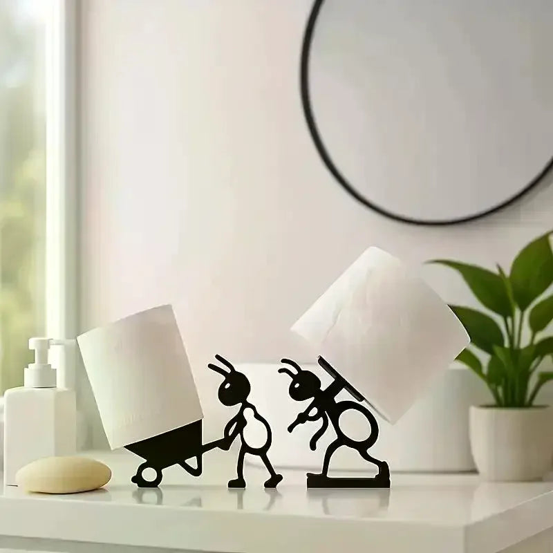 3D Printed Cute Simple Ant Tissue Holder Figurines Home Desktop Paper Bracket Decoration Creative Ornaments For Holiday Gift Qme