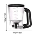 Pancake Dispenser For Batter 1L Funnel Shape Pourer Cupcake Batter Dispenser For Kitchen Cooking Baking Cupcake Sauce Syrup Oil Qme a China Mainland