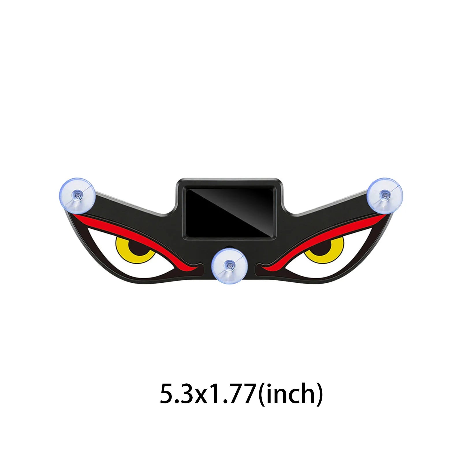 Evil Eye Window Decor Light Solar & USB Dual Power Anti-Theft Breathing Warning Light for Cars Windshield Rear Window Qme