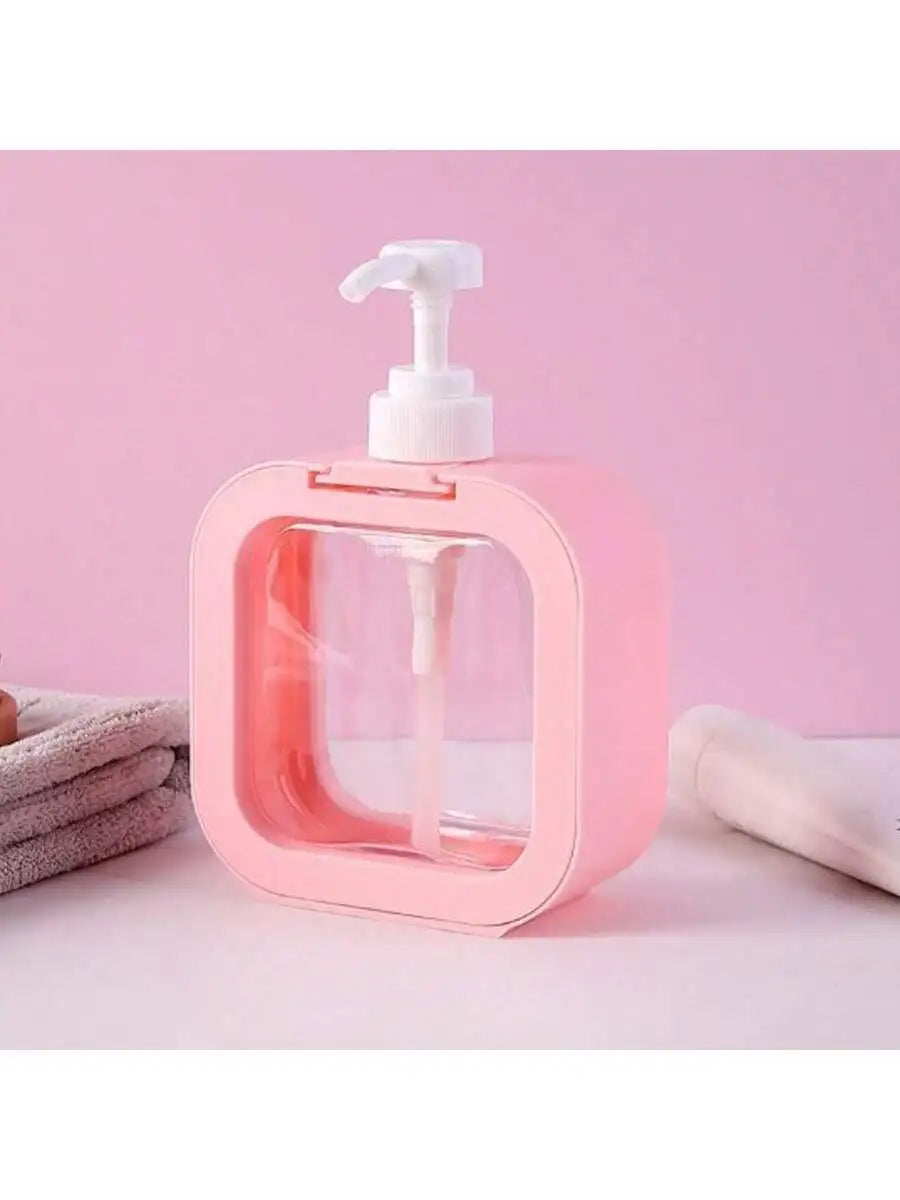 1PC300ML Bottling Bottles Suitable Skincare Lotion Shampoo Hand Qme pink 500ml