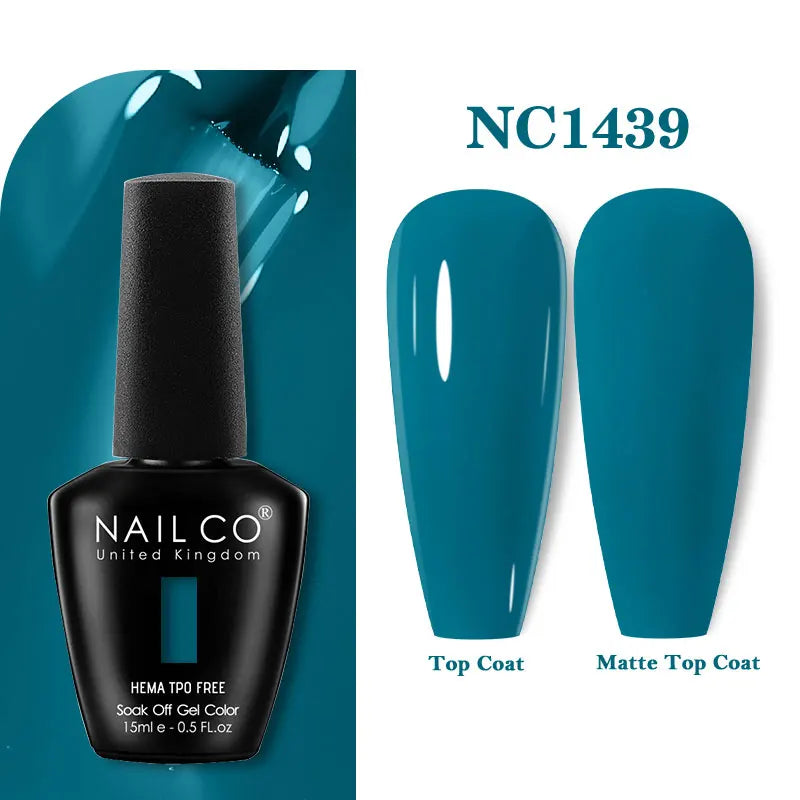 NAILCO Coat Base Gel Nail Polish Nails Art Semi Permanent Lacquer Qme 1439