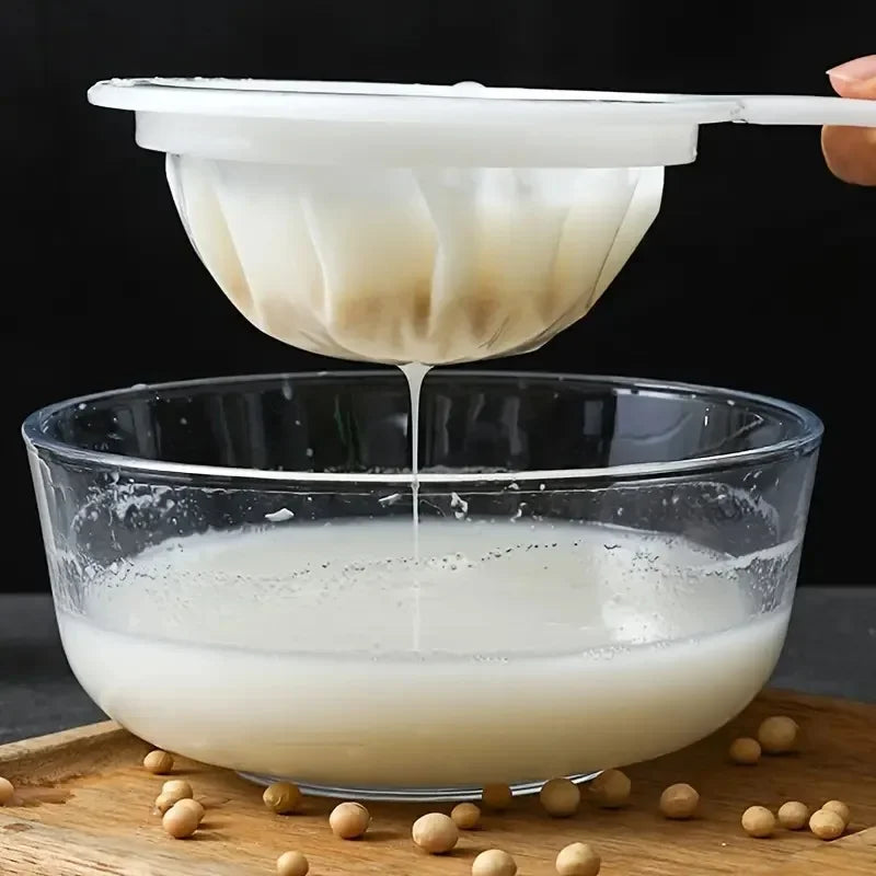Ultra-fine Soy Milk Filter - Suitable for making smoothies, mixed drinks, juices, soups, sauces, milk, tea, coffee, Qme