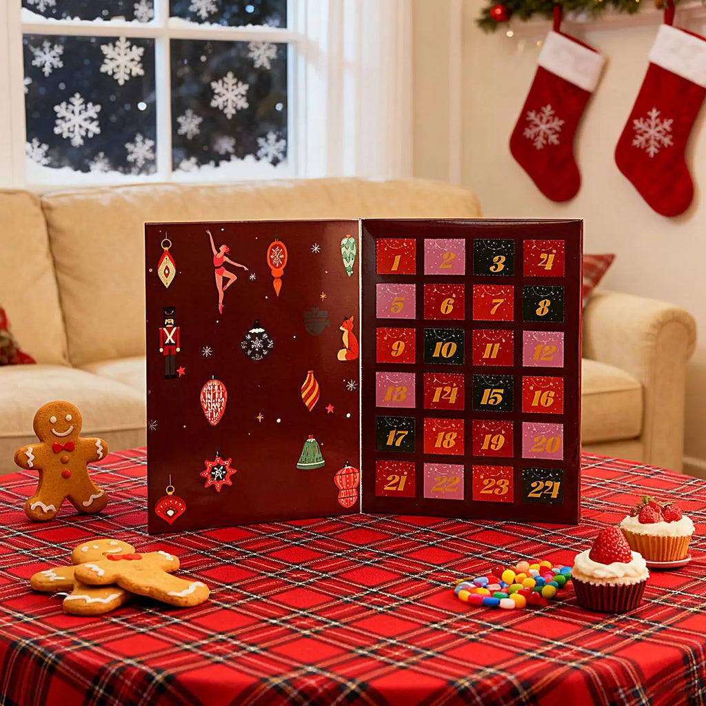 Holiday Countdown Calendar 24 Days Refillable Collectible Supports Qme
