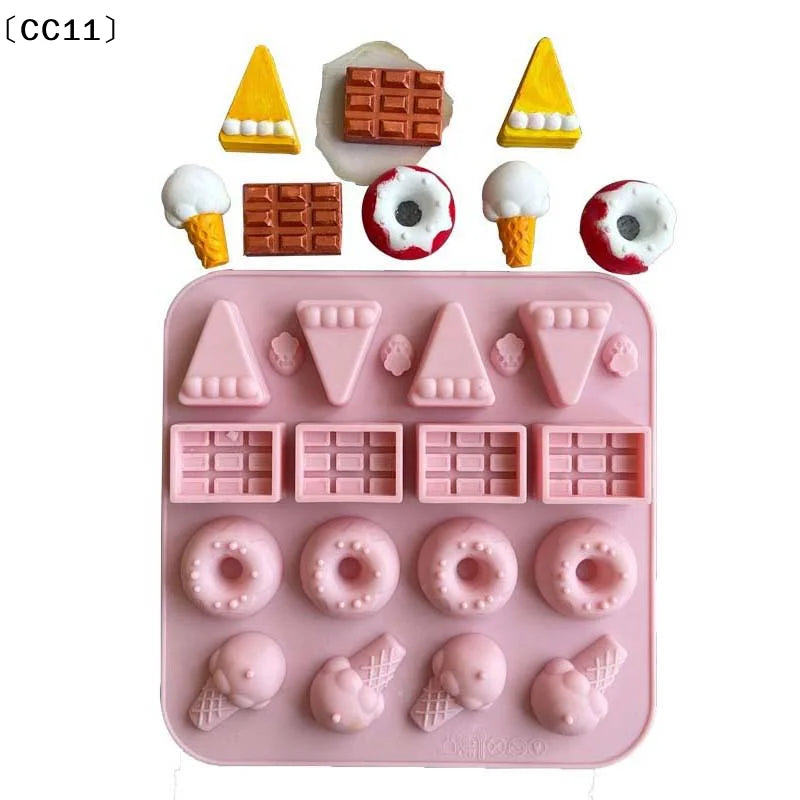 Sugarcraft Candy Donuts Silicone Molds Fondant Cake Decorating Qme