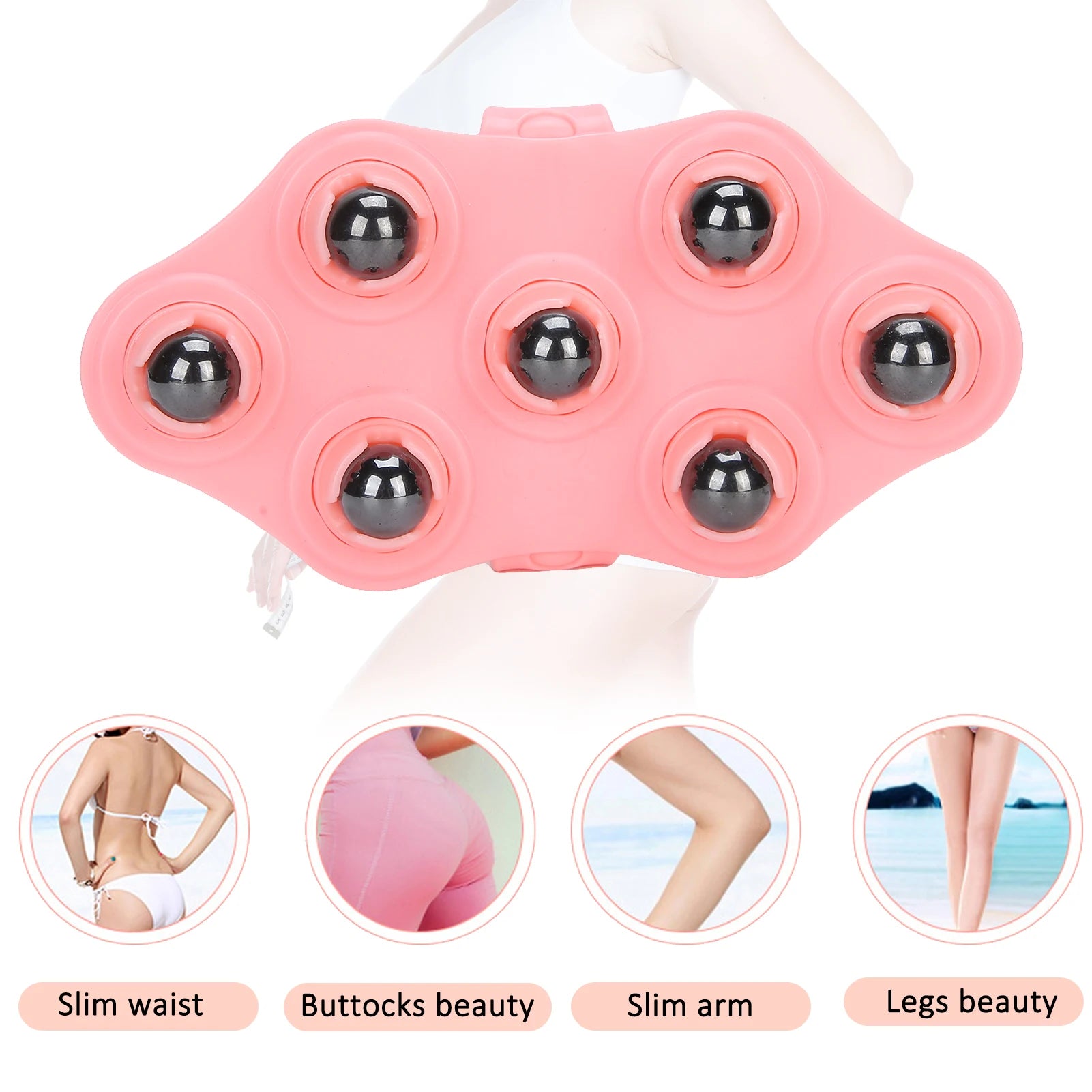 Body Massager Slimming Roller Ball Massager Portable Roller Ball Massage Glove Muscle Relax Slimming Magnetic Bead Body Massager Qme
