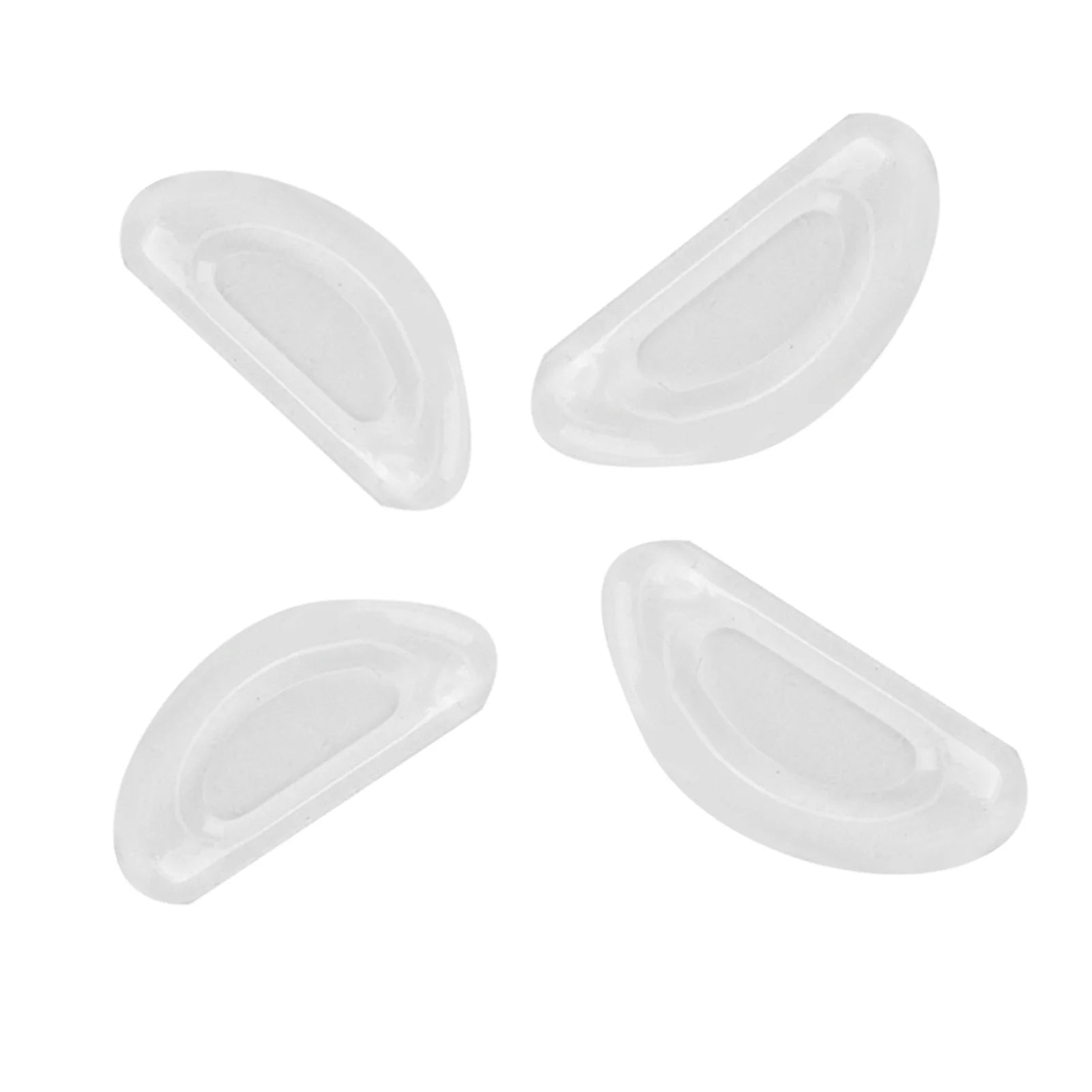 Glasses Accessories 20 Pairs Mini Glasses Nose Pads Silicone Non-Slip Nose Pads for Eyeglasses Sunglasses (Transparent white) Qme