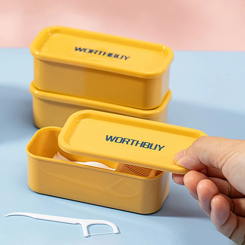 Portable Travel Box Cotton Swab Holder Case Detal Floss Jewelry Qme