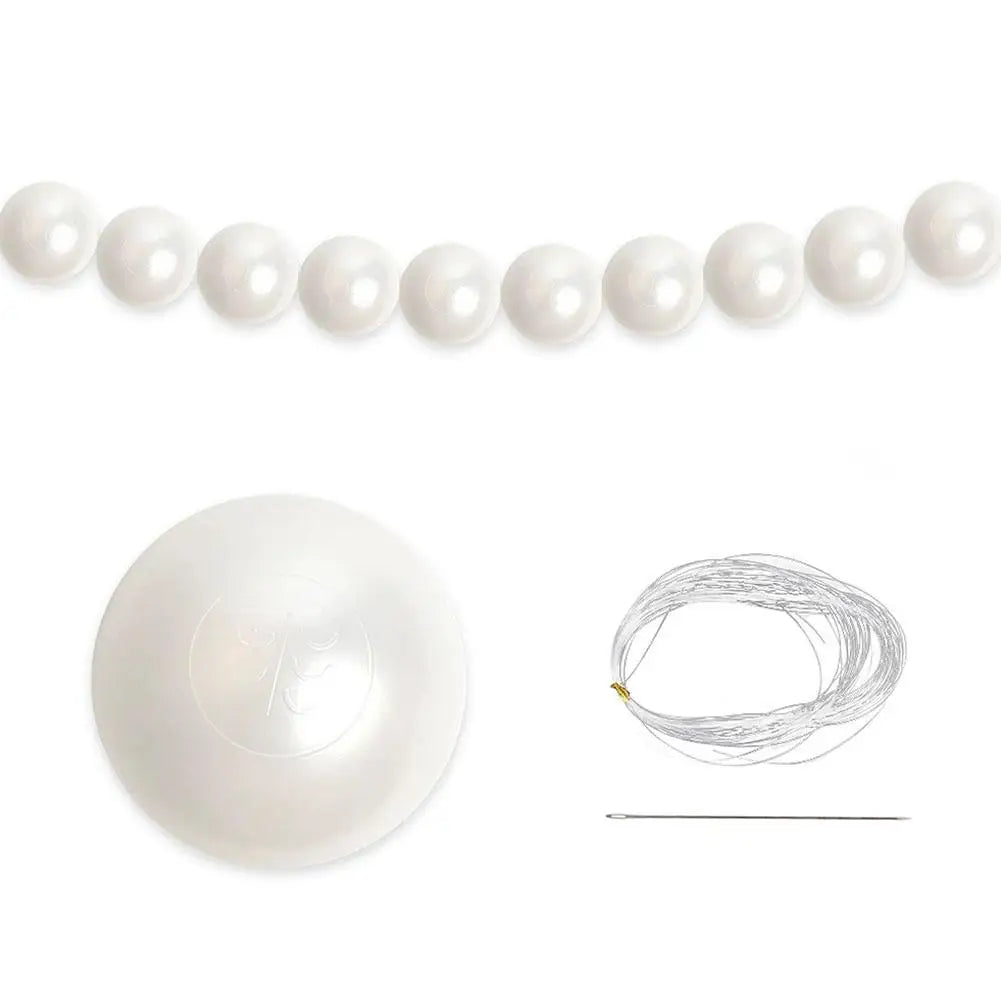 Wedding Pearl Ball Garland Ornament Beads Hanging Decor Bridal Qme 8cm