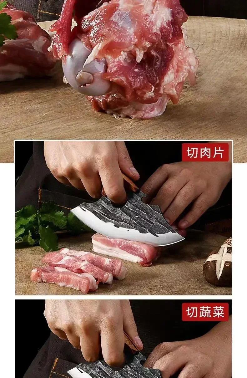 2026 Kitchen Pick Bones Dedicated Knife Hand-forged Meat Cutting Qme