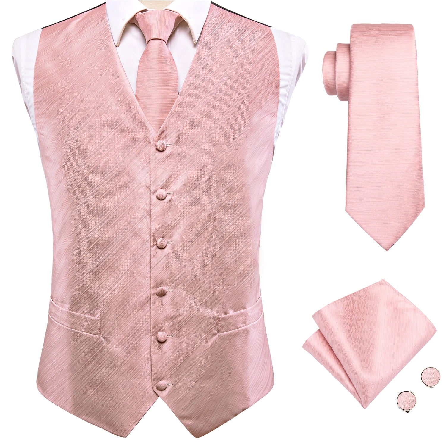 Men's Floral Paisley Suit Vest Tie Formal Waistcoat Necktie Pocket Qme MJTZ0033 XXL