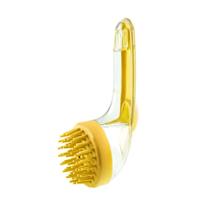 Grooming Cleaning Fur Hair Pet Cat Bath Brush Long Handled Massage Qme A6