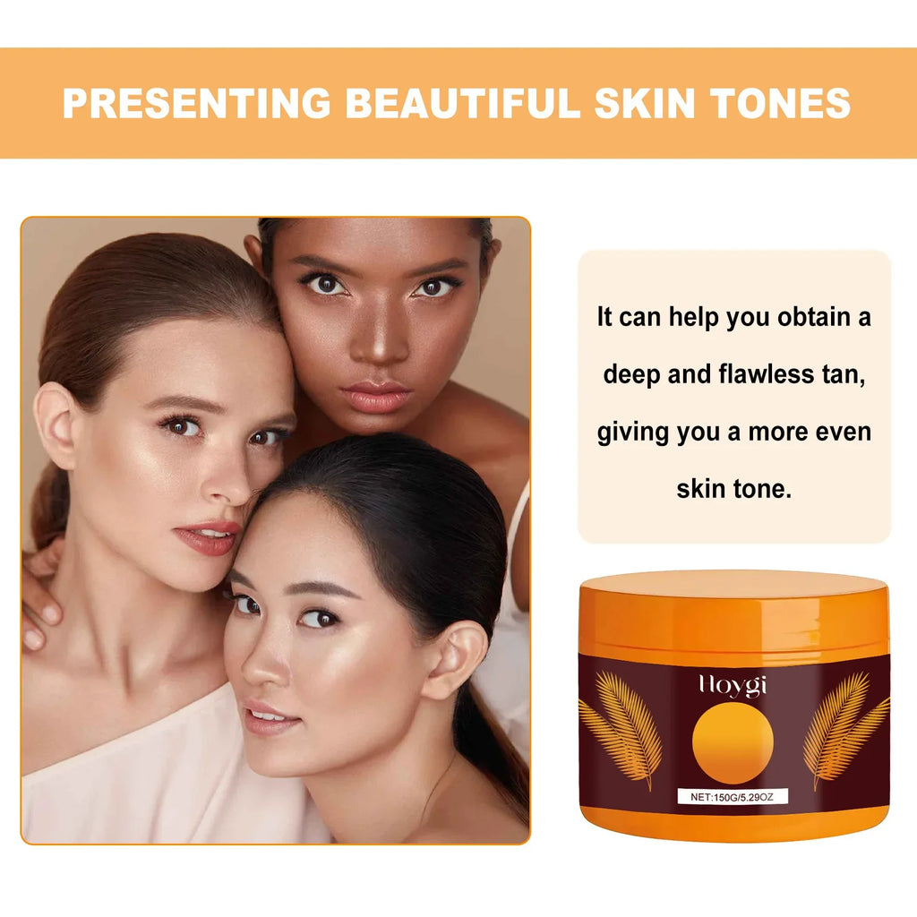 Sunless Tanning Gel Intensive Self Tanner Face Body Natural Bronzer Wheat Moisturizing Hydrating Summer Sunbed Self Fake Tan Gel Qme