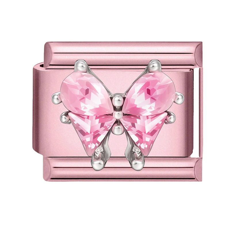 2025 Women Zircon Moon Pearl Stars Heart Butterfly Bow Pendant