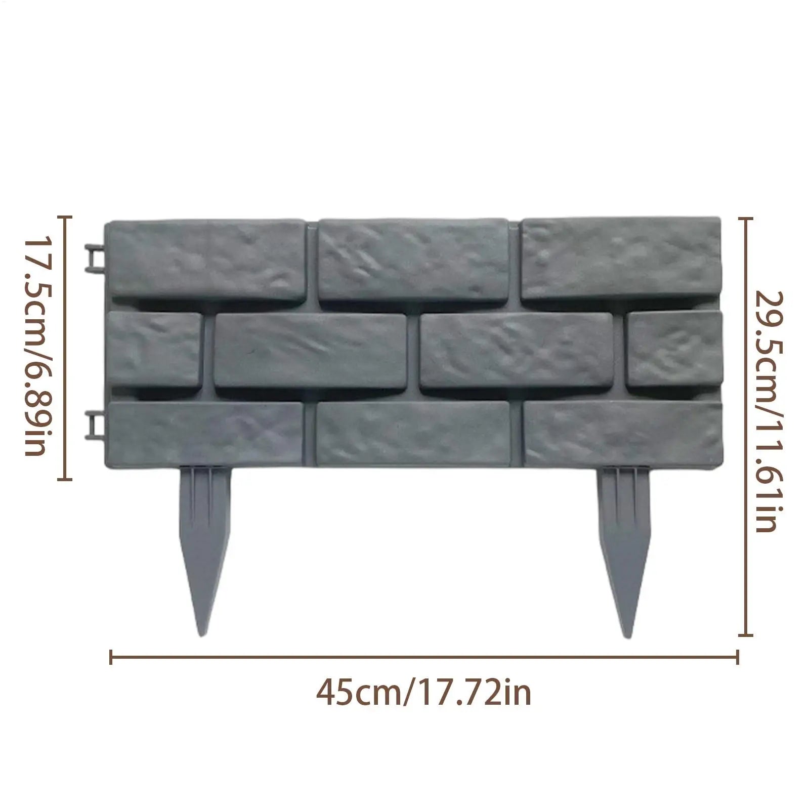 Garden Fence 4 Stone Effect Weatherproof DIY Outdoor Panels Decor Qme