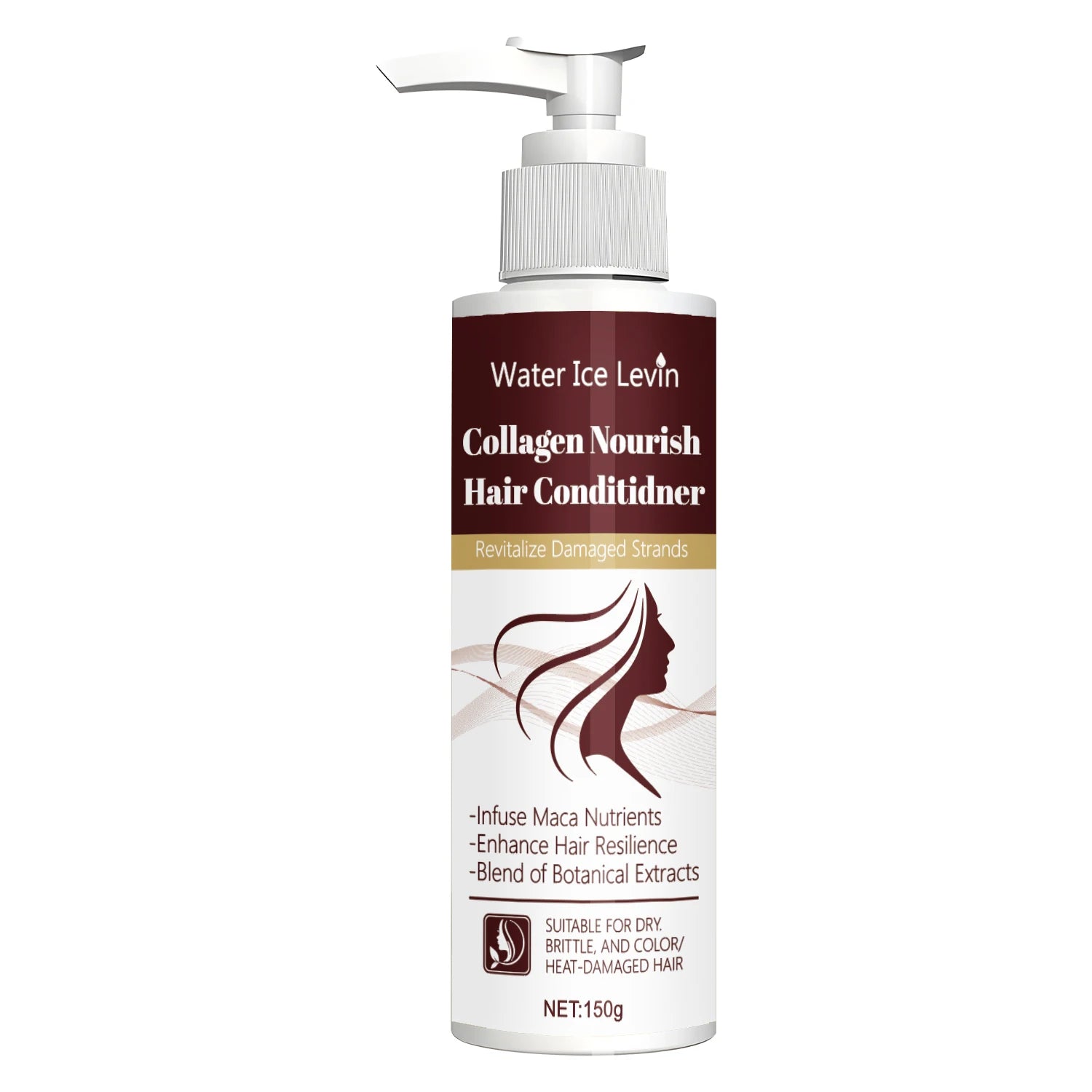 Collagen Nourish Hair Conditioner with Maca Root - Revitalizes Dry, Brittle, Color & Heat-Damaged Hair for Softness & Shine. Qme Nourishing