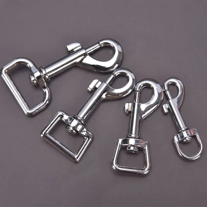 Small Dog Collar Leash Metal Buckle Hardware Sets Straps Swivel Pet Qme