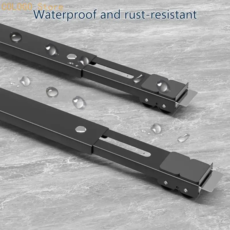 Adjustable Extendable Washing Machine Roller Washer Dryer Stand Heavy Qme