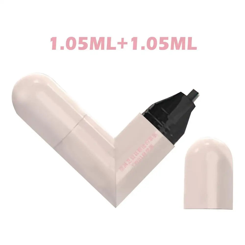 1pc Winged Eye End Stamp Double-Tip Women Makeup Eye End Wing Stamp Waterproof Stencil Portable Quick Drying Eyeliners Cosmetics Qme Black
