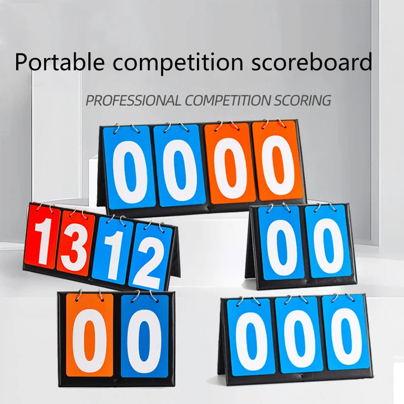 Scoreboard Tabletop Score Keeper Portable Basketball Counter Qme