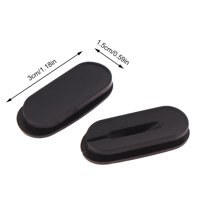 2Pcs Bicycle Derailleur Plug Carbon Frame Brake Cable Stop Rubber Di2 Cable Plug Oval Hole Rubber Stopper. Qme