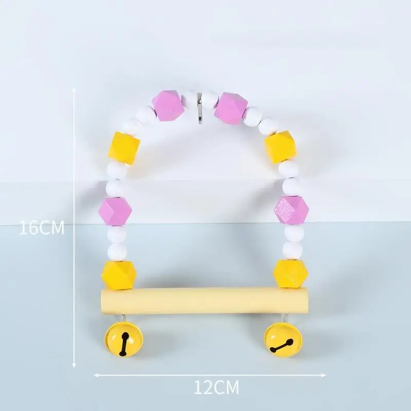 Bridge Bird Supplies Climbing Toys Cage Accessories Colorful Pet Qme A13