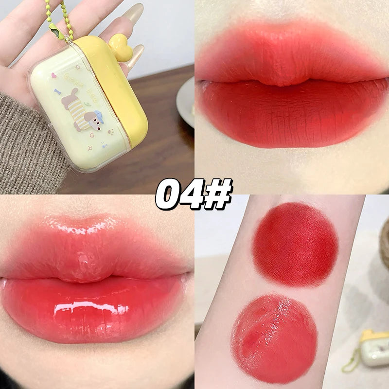 GEGE BEAR Water Gloss Velvet Matte Lip Glaze Combination Two-pack Qme GX1552-04