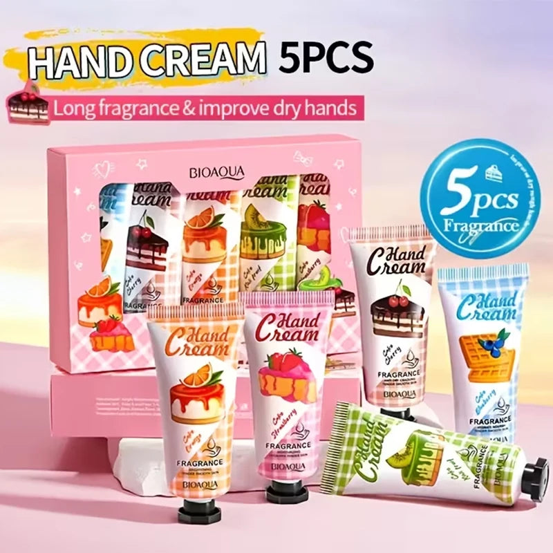 Christmas 5 Box Hand Cream Fragrance Texture Travel Durable Qme