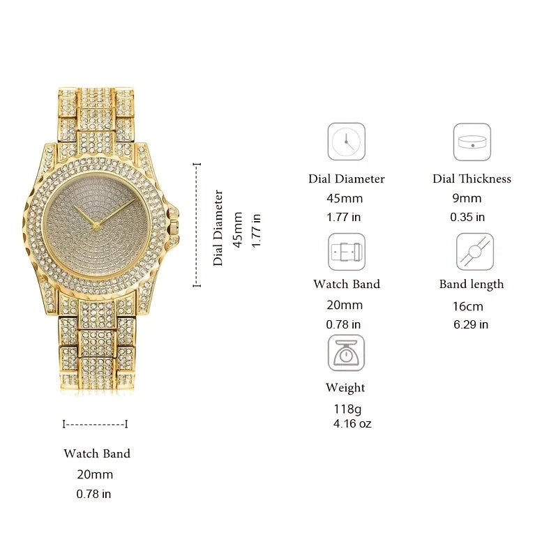2pcs alloy watches women's watches fancy women's watches jewelry exquisite fashion women's watches Qme