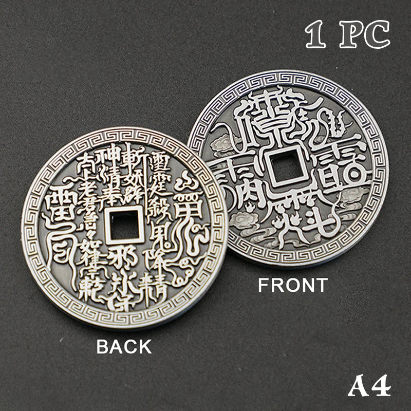 Ancient Chinese Coin Model Mountain Ghost Money Traditional Feng Shui Amulet Of Wealth Leizu Good Luck Coin Hanging Decoration Qme style 9