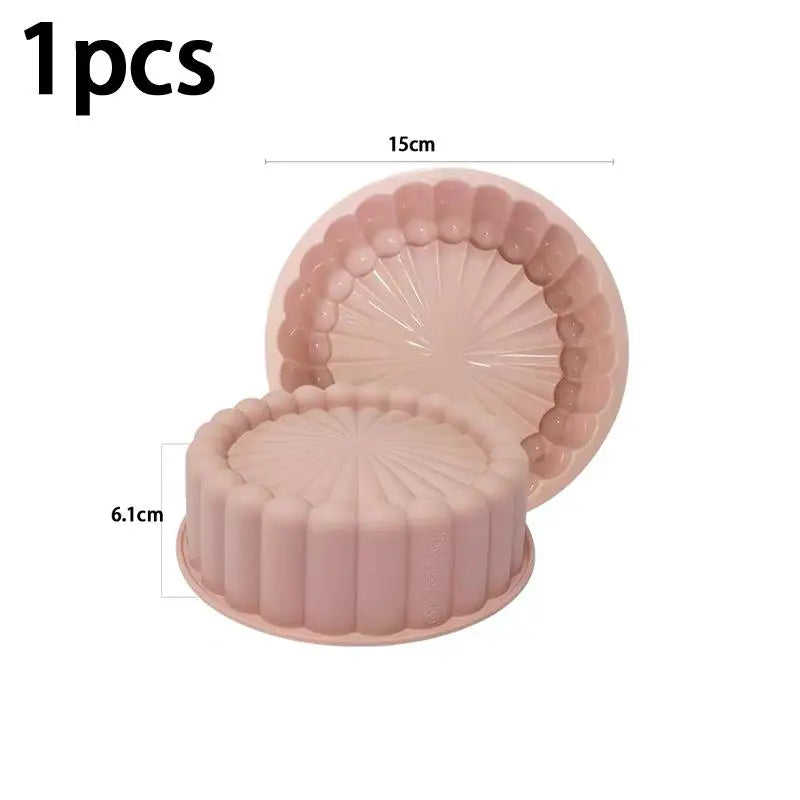Charlotte Cake Pan Silicone Cheesecake Nonstick Round Baking Mold Qme A2