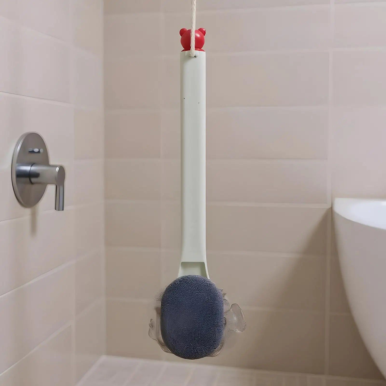 Shower Brush For Back Shower Bath Brush Long Handle For Back Double-Sided Body Cleaning Exfoliator For Skin Legs Shoulders Men Qme