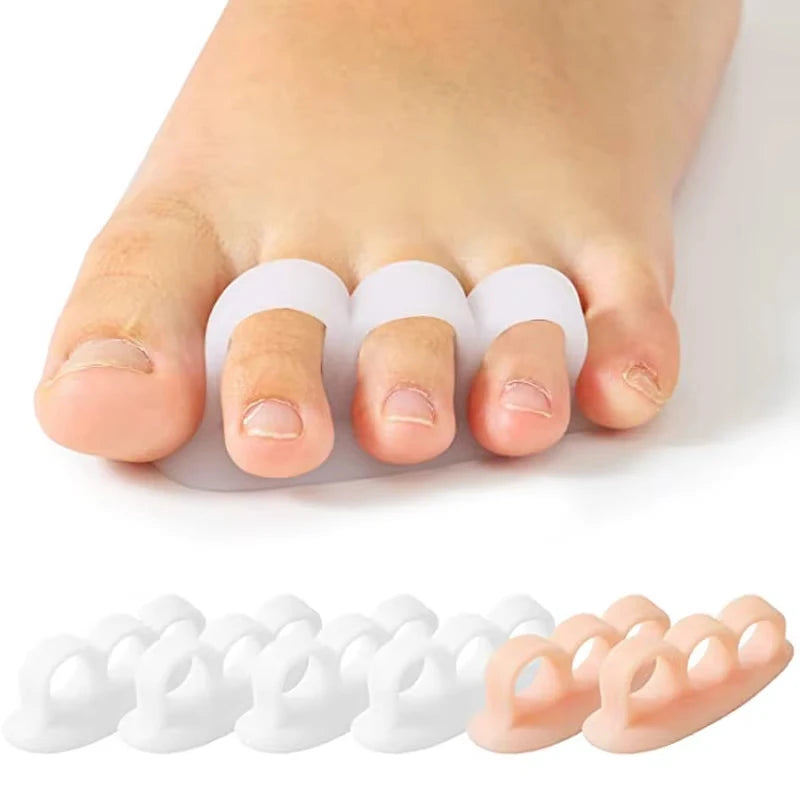 1Pair Silicone Gel Hammer Toe Straightener Corrector Curled Toes Feet Qme
