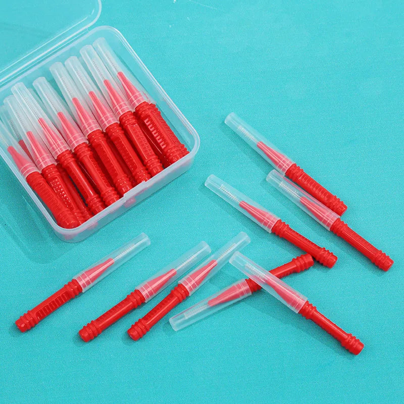 0 6- Interdental Brushes Health Care Tooth Push-pull Removes Food Qme