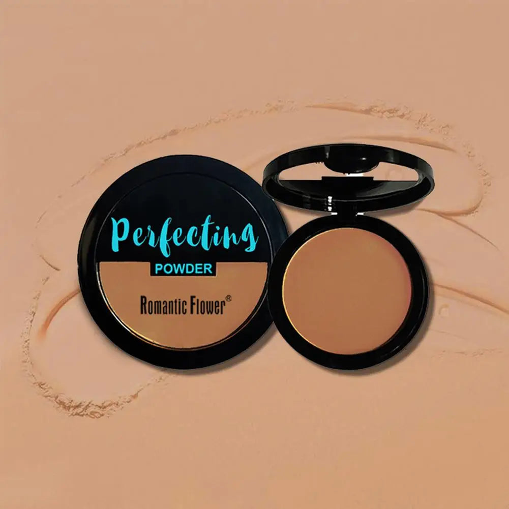 Dark Matte Setting Powder Invisible Matte Poreless Pressed Face Powder Makeup Lightweight Breathable Oil Control Deep Concealer Qme