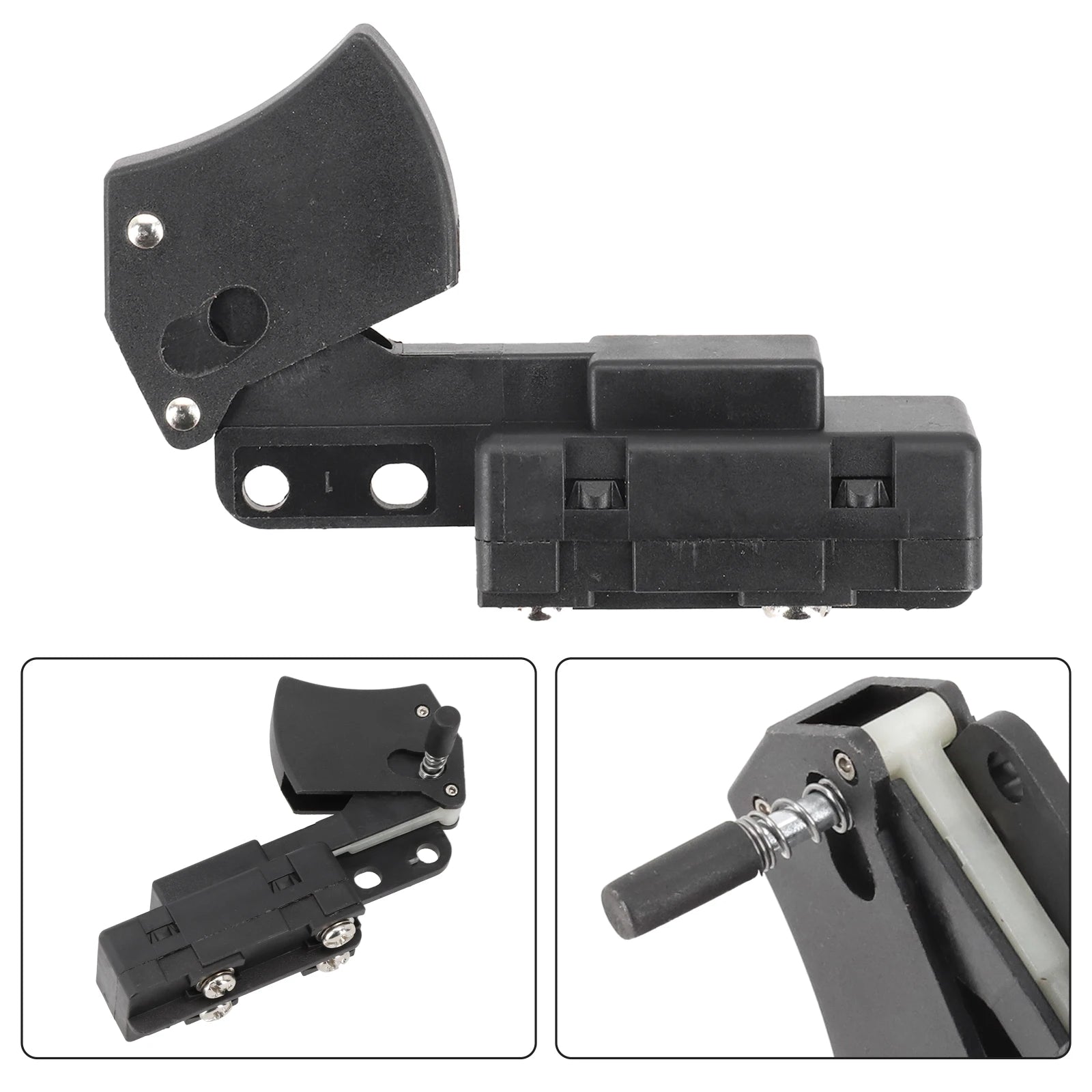 1 Pc Trigger Switch Replacement Lock Trigger Switch For 255 Cut-off Machine Trigger Switch Metal Electric Power Tool Accessories Qme Default Title
