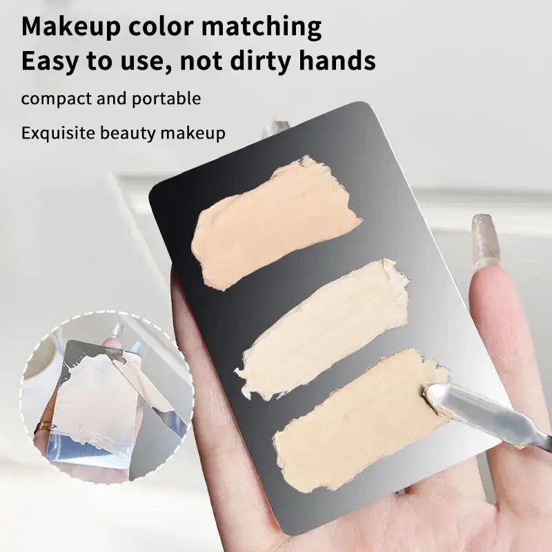 Premium 1 3 Powder Puff Mixing Tray Professional Liquid Foundation Qme