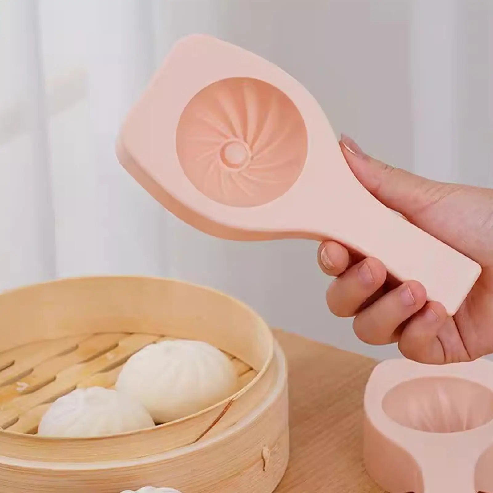 Baozi Mould Steamed Stuffed Bun Making Mold Steamed Stuffed Bun Making Mold Chinese Bao Bun Maker Multifunctional Non-Stick Qme