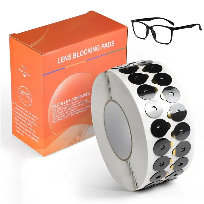 A02F-Anti Slip PC Hydrophobic Lens Protective Sticker 1000Pcs High Adhesive Optical Lens Clamping Pad Lens Edger Accessories Qme As Shown