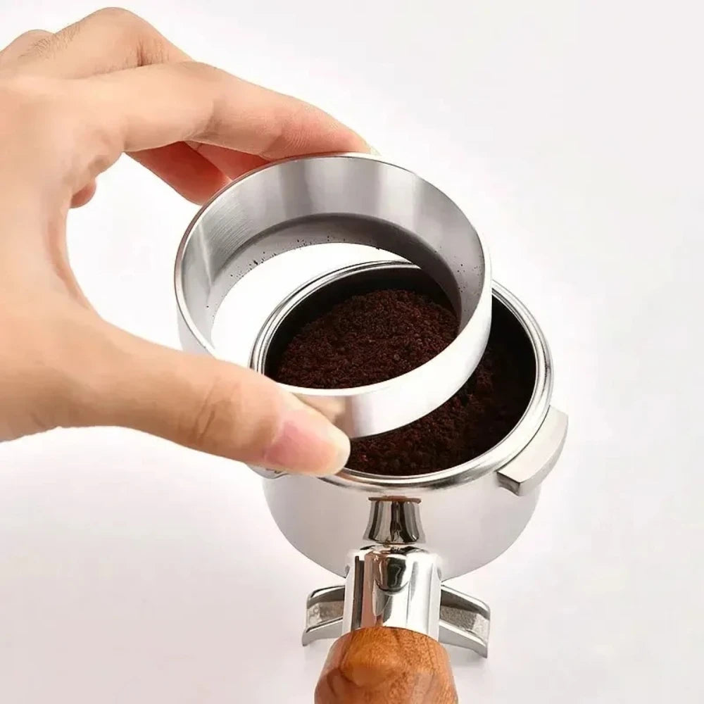 51mm 53mm 58mm Magnetic Espresso Dosing Ring Aluminum Dosing Funnel Perfect Fit For Coffee Brewer Accessories Qme