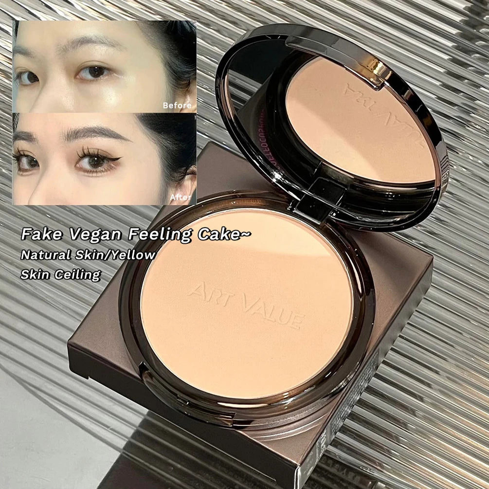 3 Colors Face Pressed Powder Long Lasting Oil Control Face Foundation Waterproof Face Powder Brighten Skin Concealer Cosmetics Qme